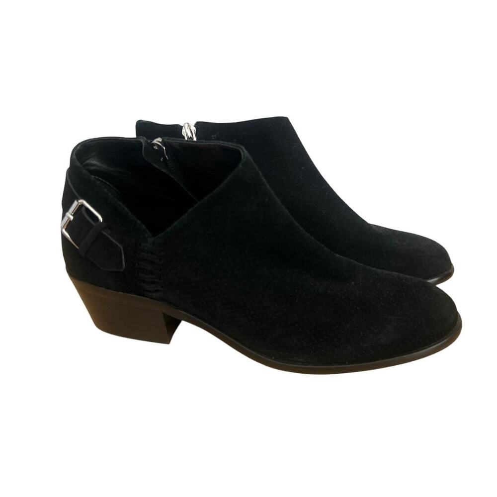 Vince Camuto Parveen Black Leather Ankle Boots – Size 8M / 38.5
